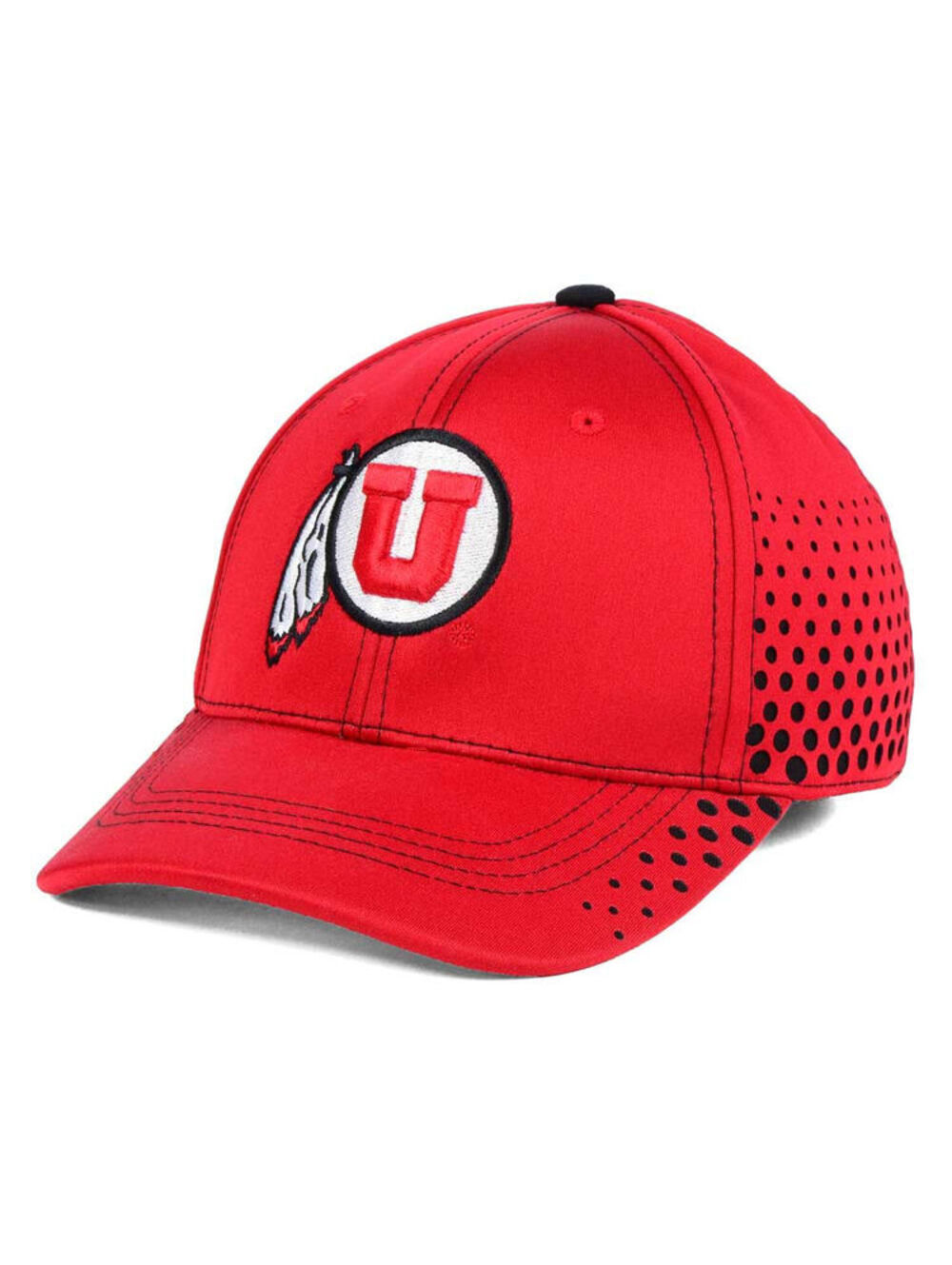Utah Utes Top of the World NCAA Fade Stretch Cap Fitted Hat Size Medium - Large